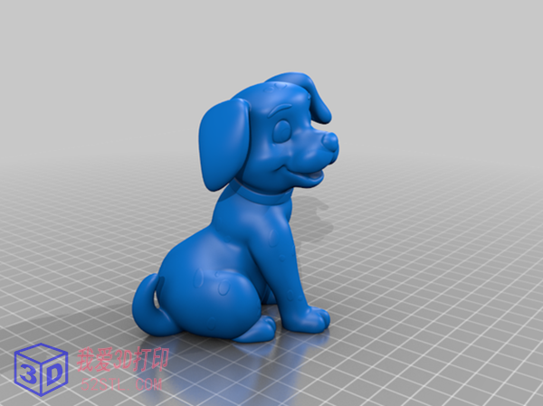 斑点狗手办-3d打印模型stl下载模型图
