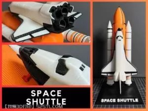 1:200 比例航天飞机-3d打印模型stl-【我爱3D打印】