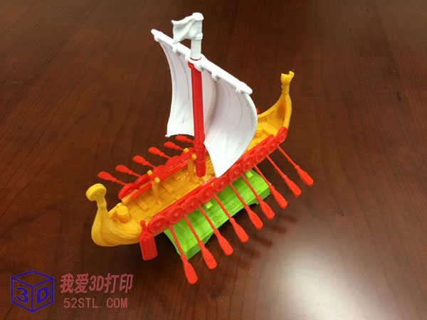 德拉克船模型-3d打印模型stl实物图