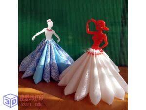 餐巾架“小姐和芭蕾舞女演员”-3d打印模型stl-【我爱3D打印】