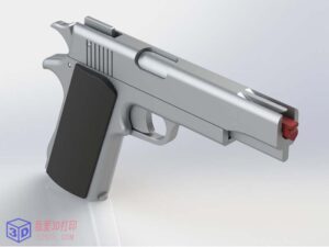 M1911 橡皮筋枪模型-3d打印模型stl-【我爱3D打印】