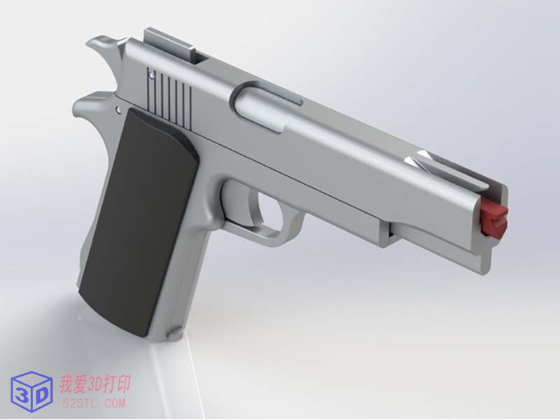 M1911 橡皮筋枪模型-3d打印模型stl免费下载-百度网盘下载【我爱3D打印】
