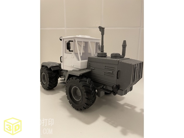 T-150K拖拉机比例模型-3D打印模型stl