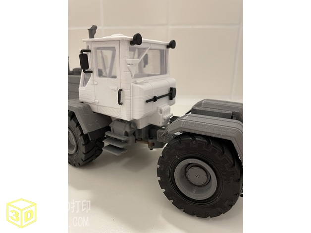 T-150K拖拉机比例模型-3D打印模型stl