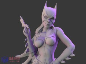 蝙蝠侠女粉丝蝙蝠女侠-3d打印模型stl文件-【我爱3D打印】