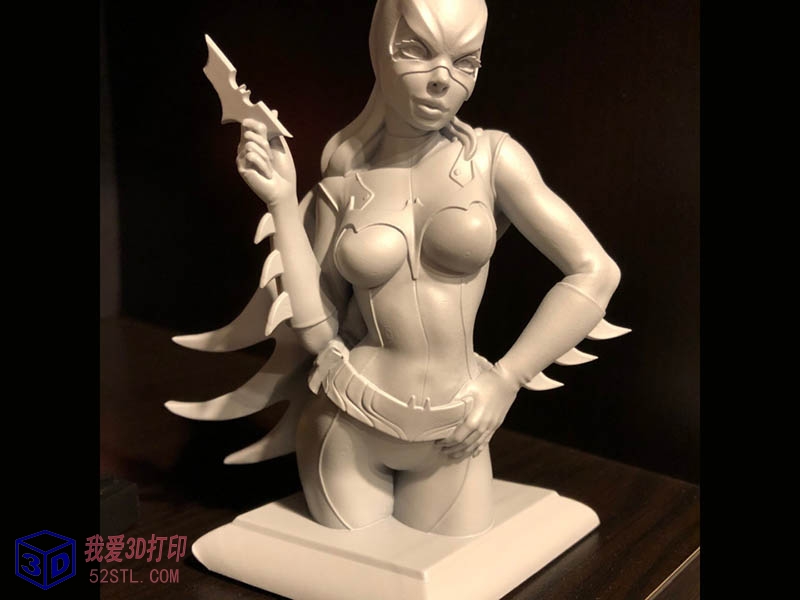 蝙蝠侠女粉丝蝙蝠女侠-3d打印模型stl文件实物图