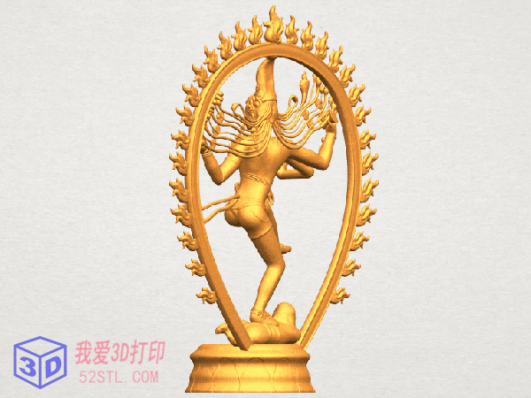 湿婆之舞雕像-3d打印模型stl图片