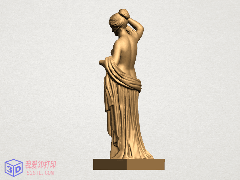 裸体女孩雕塑模型-3d打印模型stl图片