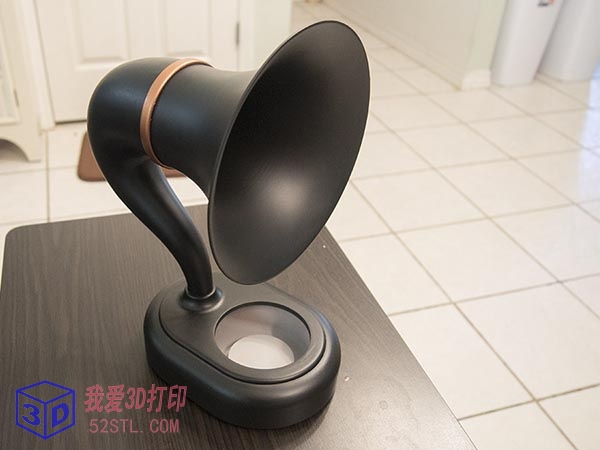 仿古留声机大喇叭-3d打印模型stl下载