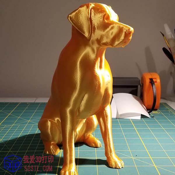 金毛狗狗布鲁迪斯雕像-3D打印模型stl
