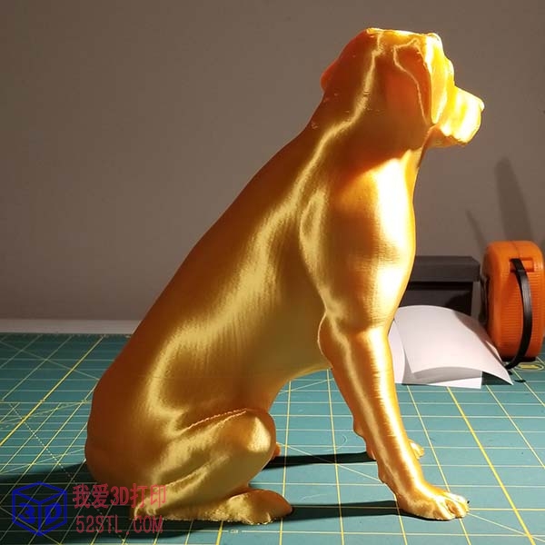 金毛狗狗布鲁迪斯雕像-3D打印模型stl