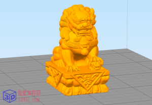 貔貅（镇宅石狮子）-3D打印模型stl-【我爱3D打印】
