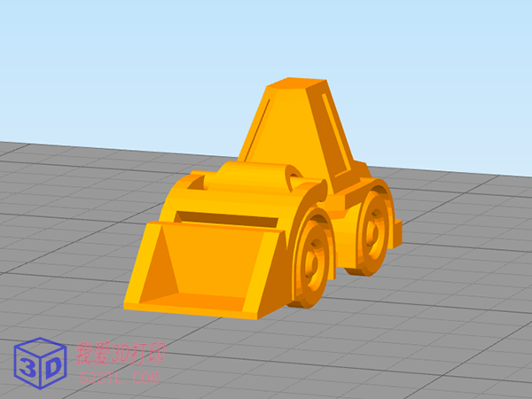 惊喜蛋3号-小型轮式装载机-3d打印模型stl图片