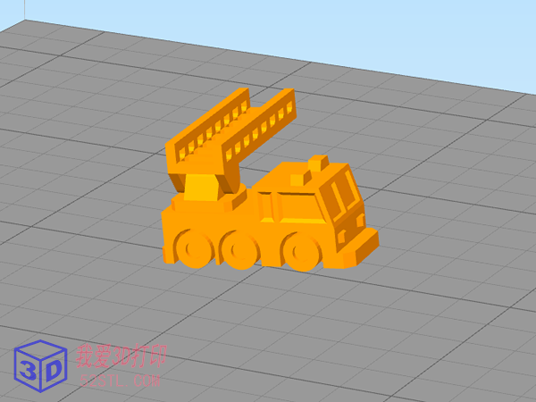 惊喜蛋5号-微型消防车-3d打印模型stl图片