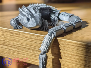 红眼鳄鱼石龙子-铰接式-3d打印模型stl下载-【我爱3D打印】