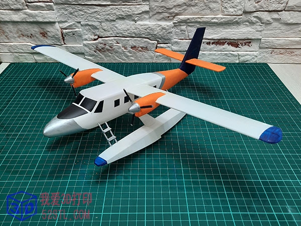 DHC-6水上飞机1/40遥控模型-3D打印模型stl