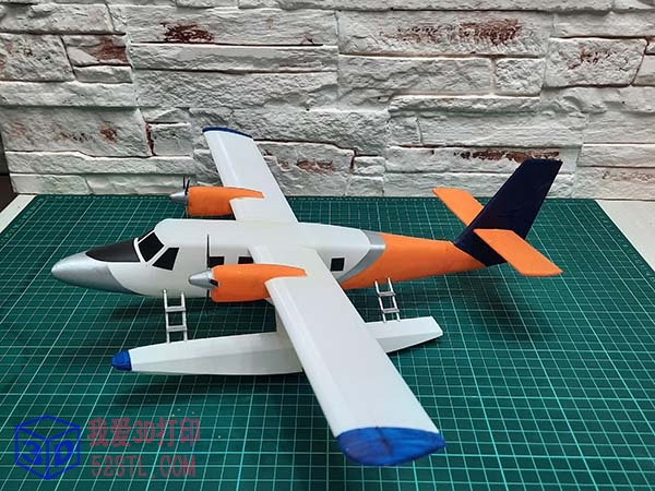 DHC-6水上飞机1/40遥控模型-3D打印模型stl