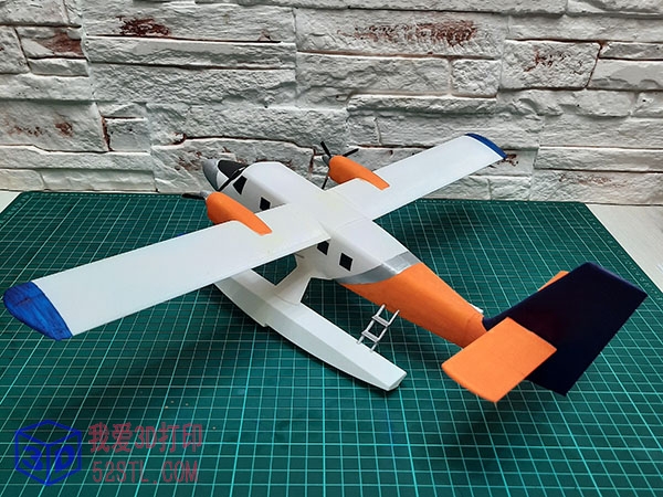 DHC-6水上飞机1/40遥控模型-3D打印模型stl