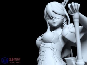 原神游戏角色-北斗beidou手办-3d打印模型stl-【我爱3D打印】