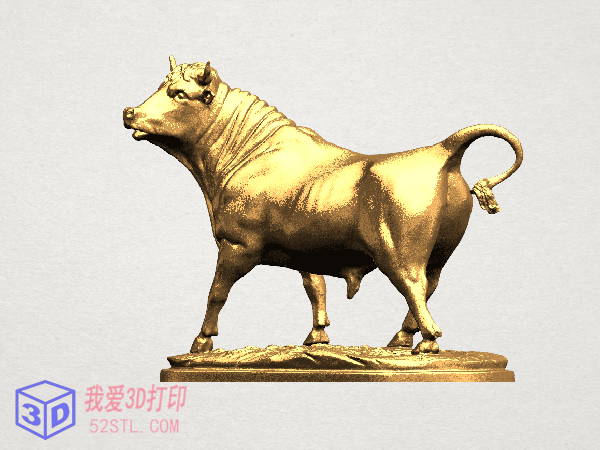 公牛雕像-3d打印模型stl图片