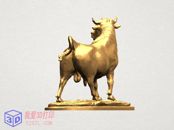 公牛雕像-3d打印模型stl图片