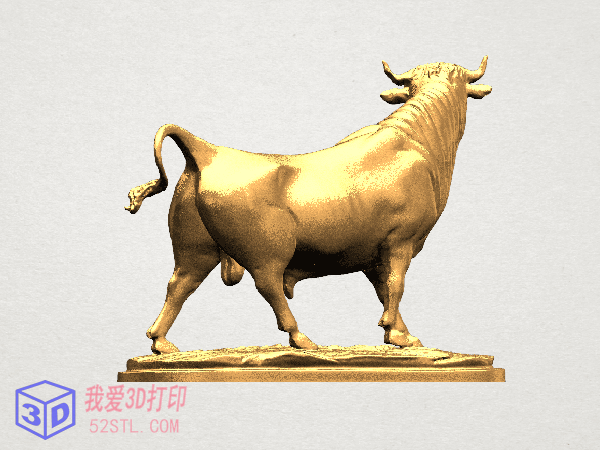 公牛雕像-3d打印模型stl图片