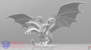 龙之母提亚马特手办-3d打印模型stl下载-【我爱3D打印】