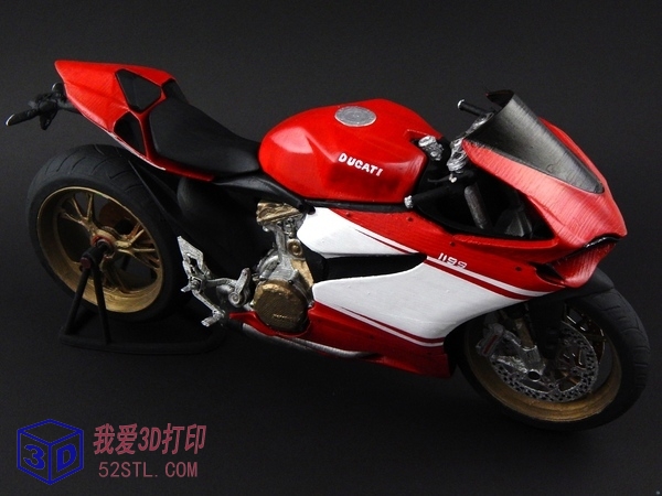 杜卡迪1199超级摩托车-3d打印模型stl免费下载-百度网盘云下载【我爱3D打印】