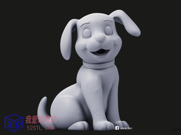 斑点狗-3d打印模型stl实物图