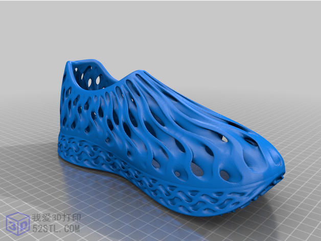3D打印模型stl-打印镂空概念凉鞋