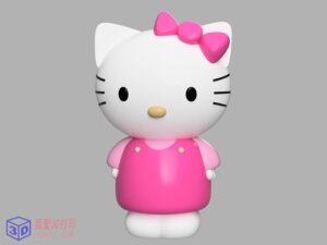 可爱的Hello Kitty玩偶模型-3d打印模型stl-【我爱3D打印】