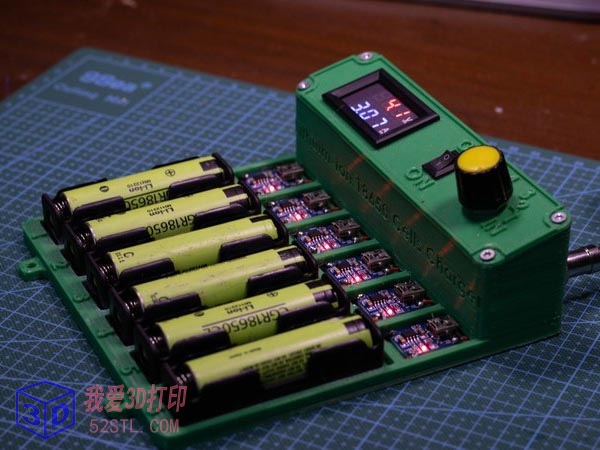 图片[1]-DIY 18650电池充电器-3d打印模型stl免费下载-百度网盘云下载【我爱3D打印】