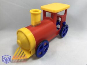 气球动力单缸空气发动机玩具火车-3d打印模型stl下载-【我爱3D打印】