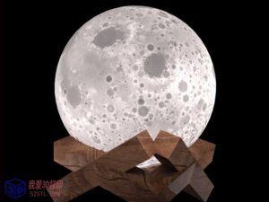 月球灯带灯座版-3d打印模型stl-【我爱3D打印】