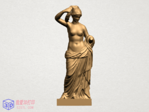 裸体女孩美女出浴雕塑(一)-3d打印模型stl-【我爱3D打印】