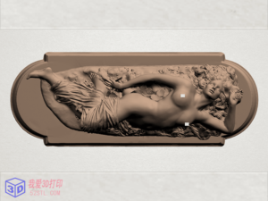 醉酒裸体美人出浴图模型-3d打印模型stl-【我爱3D打印】