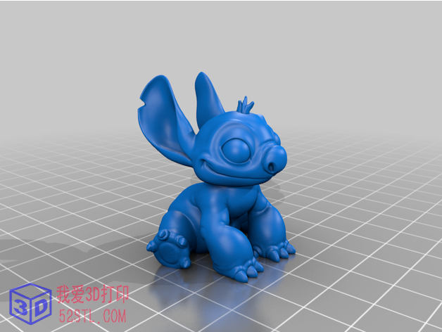 大耳朵小怪兽Stitch-3d打印模型stl格式免费下载-百度度网盘下载【我爱3D打印】