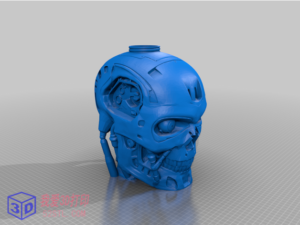 终结者T800头部模型-3d打印模型stl-【我爱3D打印】