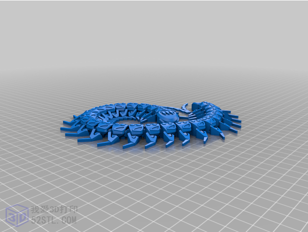 3D打印模型stl-铰接式蜈蚣