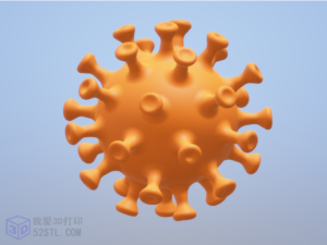 3D打印模型stl-新型冠状病毒模型（2019-nCoV、COVID-2019）-【我爱3D打印】