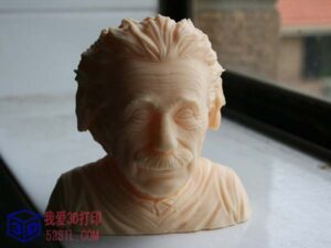 科学家爱因斯坦半身像-3d打印模型stl-【我爱3D打印】