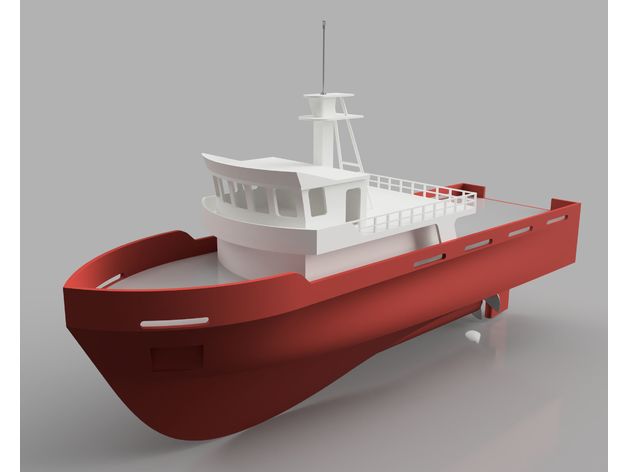 3D打印模型stl-大型遥控船