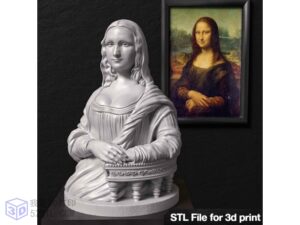 3D打印模型stl-蒙娜丽莎3D模型-【我爱3D打印】