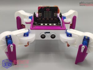 四脚超声波避障车-3d打印模型stl-【我爱3D打印】