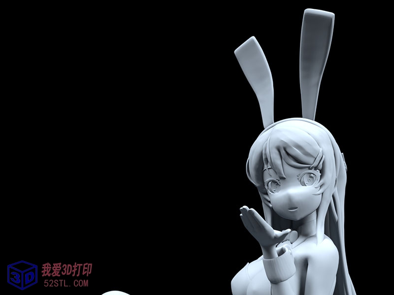 樱岛麻衣兔女郎学姐-3d打印模型stl图片