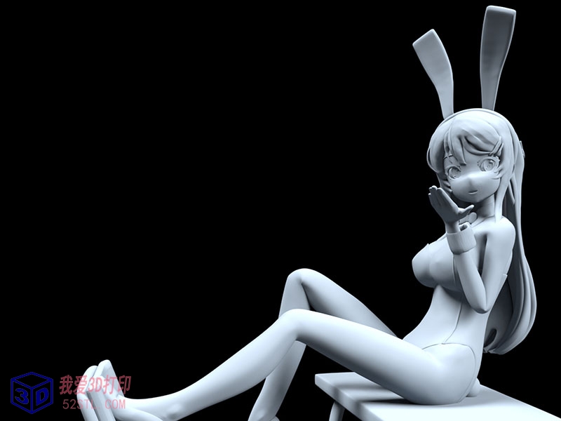 樱岛麻衣兔女郎学姐-3d打印模型stl图片