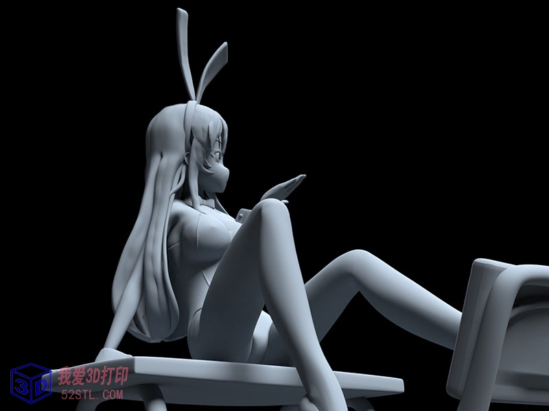 樱岛麻衣兔女郎学姐-3d打印模型stl图片