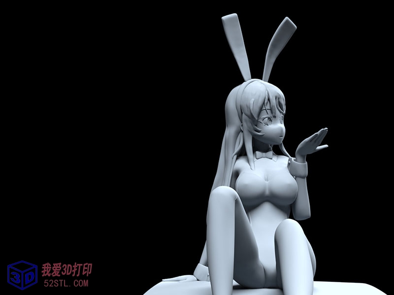 樱岛麻衣兔女郎学姐-3d打印模型stl图片