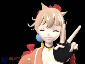 原神游戏角色-宵宫Yoimiya手办模型-3d打印模型stl-【我爱3D打印】