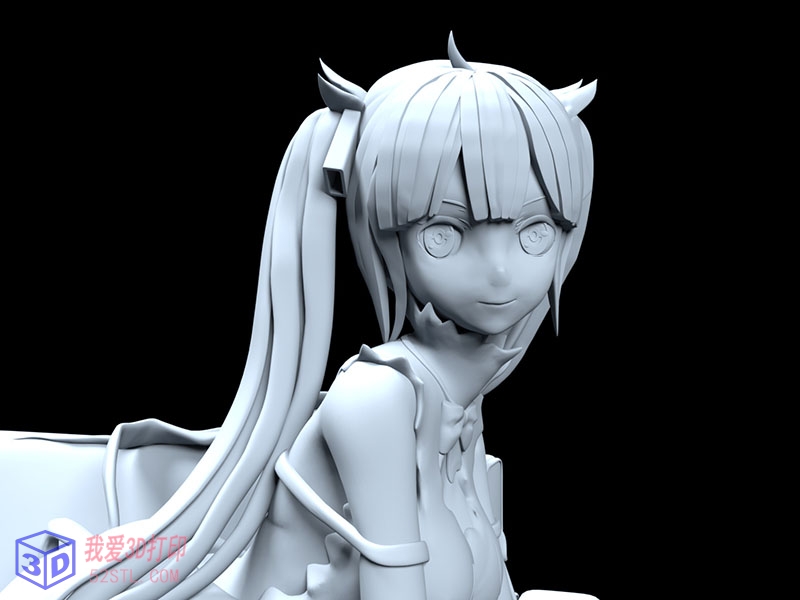 赫斯缇亚手办(danmachi)-3d打印模型stl效果图